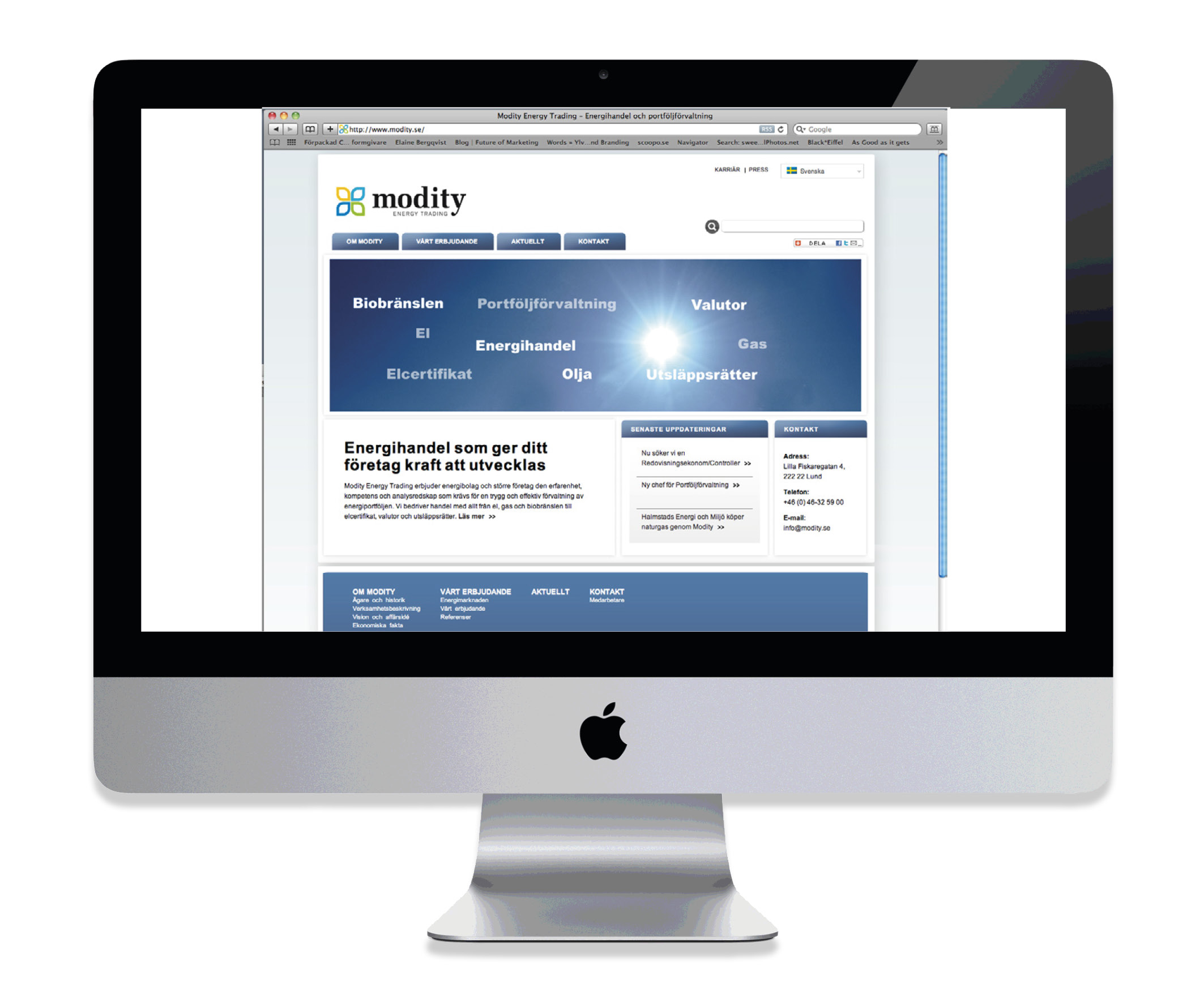 Modity Energy Trading webb